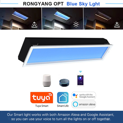 কেনা 1200x300 টেকসই কৃত্রিম LED স্কাইলাইট সিলিং প্যানেল 100W 5500 লুমেন অনলাইনে উৎপাদন