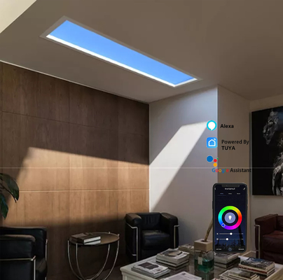 কেনা 50 ওয়াট কৃত্রিম LED স্কাইলাইট 30x60 জিগবি গেটওয়ে আরজিবি রঙ পরিবর্তন করছে অনলাইনে উৎপাদন