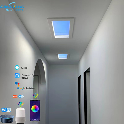 কেনা CCT 2700K-6500K কৃত্রিম LED স্কাইলাইট সিলিং 50W 110VDC টেকসই অনলাইনে উৎপাদন