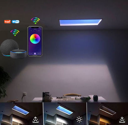 কেনা অফিসের জন্য CRI 90 6000lm কৃত্রিম সূর্যালোক প্যানেল 110VAC সার্কাডিয়ান রিদম অনলাইনে উৎপাদন