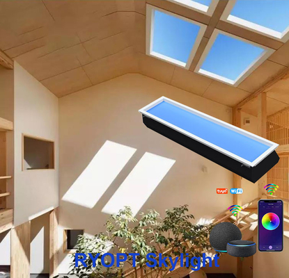 কেনা রিমোট কন্ট্রোল সহ কৃত্রিম LED স্কাইলাইট LED প্যানেল 95 RA উচ্চ CRI স্ট্যান্ডার্ড সহ অনলাইনে উৎপাদন