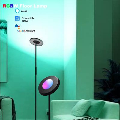 কেনা 24W ইন্ডোর LED RGB কর্নার ফ্লোর ল্যাম্প Tuya Alexa WiFi কন্ট্রোল লিভিং রুম অনলাইনে উৎপাদন
