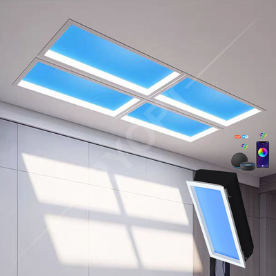 কেনা Tuya 600x600 SquareLED জাল উইন্ডো সানলাইট স্কাইলাইট বাড়ির জন্য বহুমুখী অনলাইনে উৎপাদন