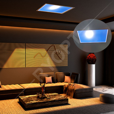কেনা কৃত্রিম স্কাইলাইট LED স্কাই সিলিং লাইট 500W সামঞ্জস্যযোগ্য Tuya Alexa কন্ট্রোল সিস্টেম অনলাইনে উৎপাদন