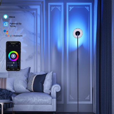 মাল্টি সিন ডিসি 24V RGB ল্যাম্প কর্নার, ভয়েস কমান্ড ফ্লোর ল্যাম্প LED RGB