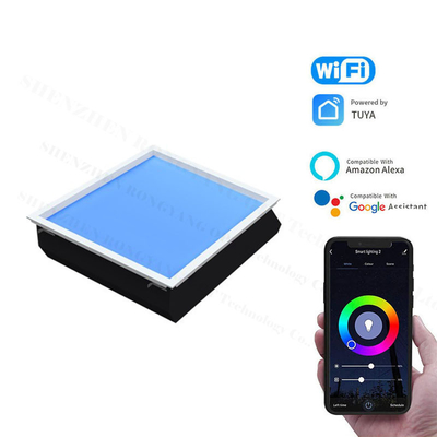 ব্লু স্কাই 600x600 LED স্কাই প্যানেল 2100-7000K রঙ তাপমাত্রা 3.6A বর্তমান