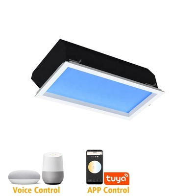 110V 220V 30x60cm স্কাই লাইট প্যানেল, রুম LED এর জন্য 50W 7800K স্কাইলাইট
