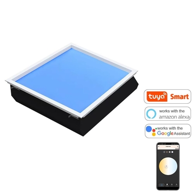 রিসেসড 60x60 সেমি LED স্কাইলাইট প্যানেল 100W 110VAC 7800K ডিমেবল