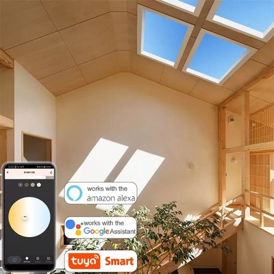 সমতল প্যানেল এলইডি সিলিং লাইট L600 X W600 X H220mm অভিন্ন আলো বিতরণের জন্য