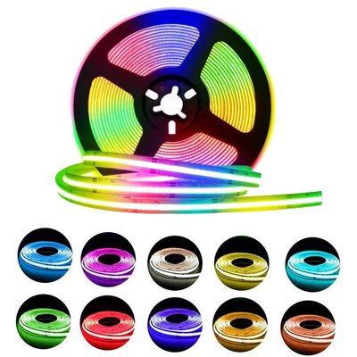 ROHS ব্যবহারিক COB RGB LED স্ট্রিপ, মাল্টিসসিন রঙিন LED লাইট স্ট্রিপ
