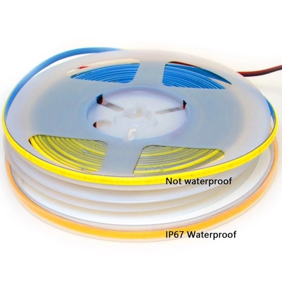 কাটাযোগ্য 24V PCB COB LED স্ট্রিপ হালকা দৈর্ঘ্য 10M 5M 320LED/M রিমোট কন্ট্রোল