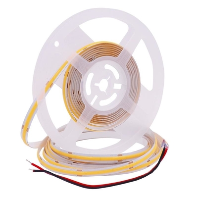 প্রস্থ 8mm 10W COB LED স্ট্রিপ লাইট DC24V 1000lm/M কুল হোয়াইট RA 90