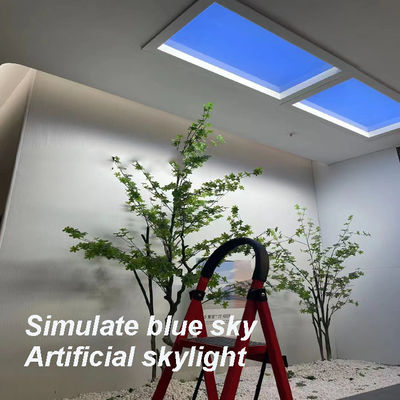 1200x300 টেকসই কৃত্রিম LED স্কাইলাইট সিলিং প্যানেল 100W 5500 লুমেন