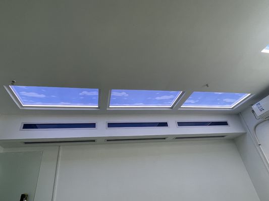 সাদা আলো রঙ এম্বেডেড কৃত্রিম LED স্কাইলাইট 12 কেজি বাণিজ্যিক ব্যবহারের জন্য এম্বেডেড ইনস্টলেশন পদ্ধতি